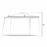 10x10 Feet Outdoor Mobile Gazebo Canopy Tent Events Wedding Party BBQ Patio Hut