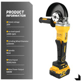 DEWALT DCG406 Kit 125MM 20V Angle Grinder Brushless Maglev Metal Cutting Charging Angle Grinder No Battery rotary tool