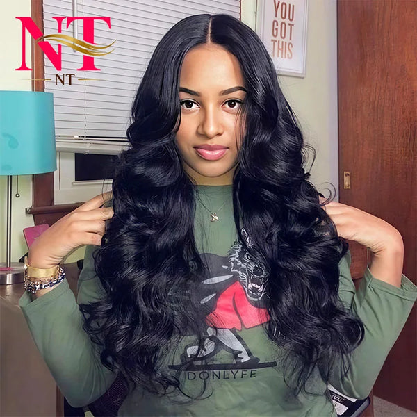 13x6 13x4 Body Wave Human Hair Front Wig 40 Inch HD Transparent Lace