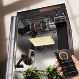 2026 Update Spider Farmer 70x70x160cm Smart Grow Tent Kit w/GGS+SF1000 Full Spectrum LED+6” Clip Fan+4” Ventilation System