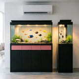 All-in-One AquariumFully Transparent Glass Integrated Freshwater Fish Tank With Built-in Filter And Aluminum Frame Fish TankFish