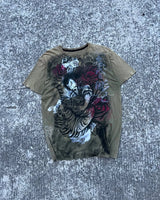 Affliction Wu Song Fights the Tiger T-shirt Men China Style Retro Gothic Short Sleeves Y2K Street Tops