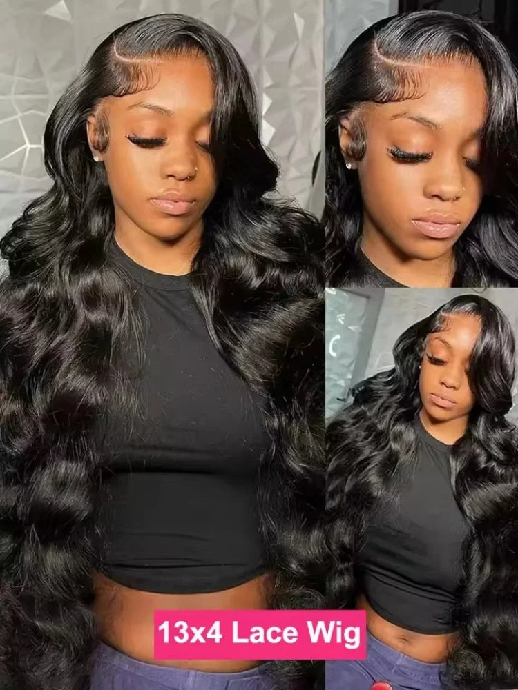 44 Inch Body Wave 13x6 Hd Lace Frontal Wig Human Hair 360 Brazilian Pre Plucked Lace For Women 13x4 Lace Front Wigs 250 Density