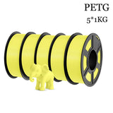 TECBEARS PETG 3D Printer Filament 5KG 1.75mm petg Multi color combination set FDM 3D Printer Materials DIY Gift From US UK DE