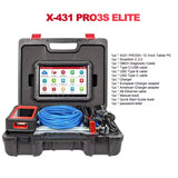 2026 New Launch X431 PRO3S+ Elite with SmartLink C Car Diagnostic Tools J2534 Programming Auto OBD2 Scanner Diagnosis Tool