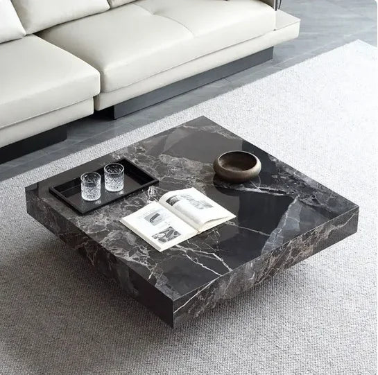 Coffee Table Sintered Coffee Table Oversized Large Square Coffee Rock Plate End Table New Design