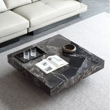 Coffee Table Sintered Coffee Table Oversized Large Square Coffee Rock Plate End Table New Design