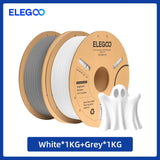 ELEGOO 1.75mm PLA+ Filament 2KG Set Plastic 3D PLA for Most FDM 3D Printers Dimensional Accuracy +/- 0.02mm 2pcs*1kg PLA+ Set