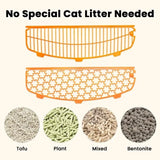 86L Electric Entrance Door Automatic Cat Litter Box for Multiple Cats with Video Monitor/Anti-Pinch/Odor-Removal/5G/APP Control