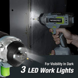 20V Cordless Drill & Impact Driver Combo Kit with 2 Batteries, Fast Charger, Bits
