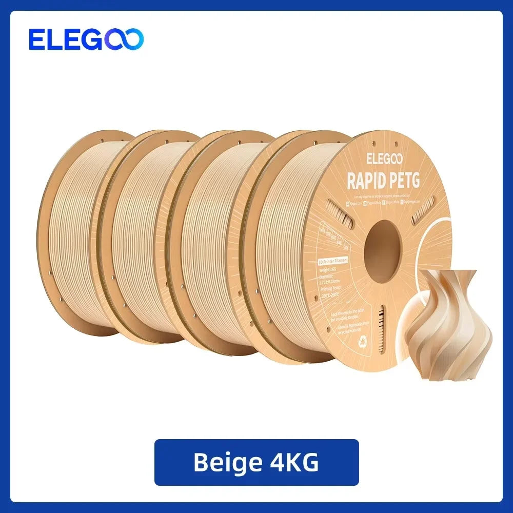 ELEGOO 4KG/5KG/10KG 1.75mm Rapid PETG Filament