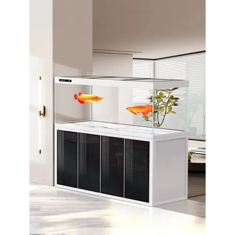 All-in-One AquariumTubeless Bottom-filter Rectangular Aquarium Living Room 2026 New Model Large  Ultra-clear Glass Arow