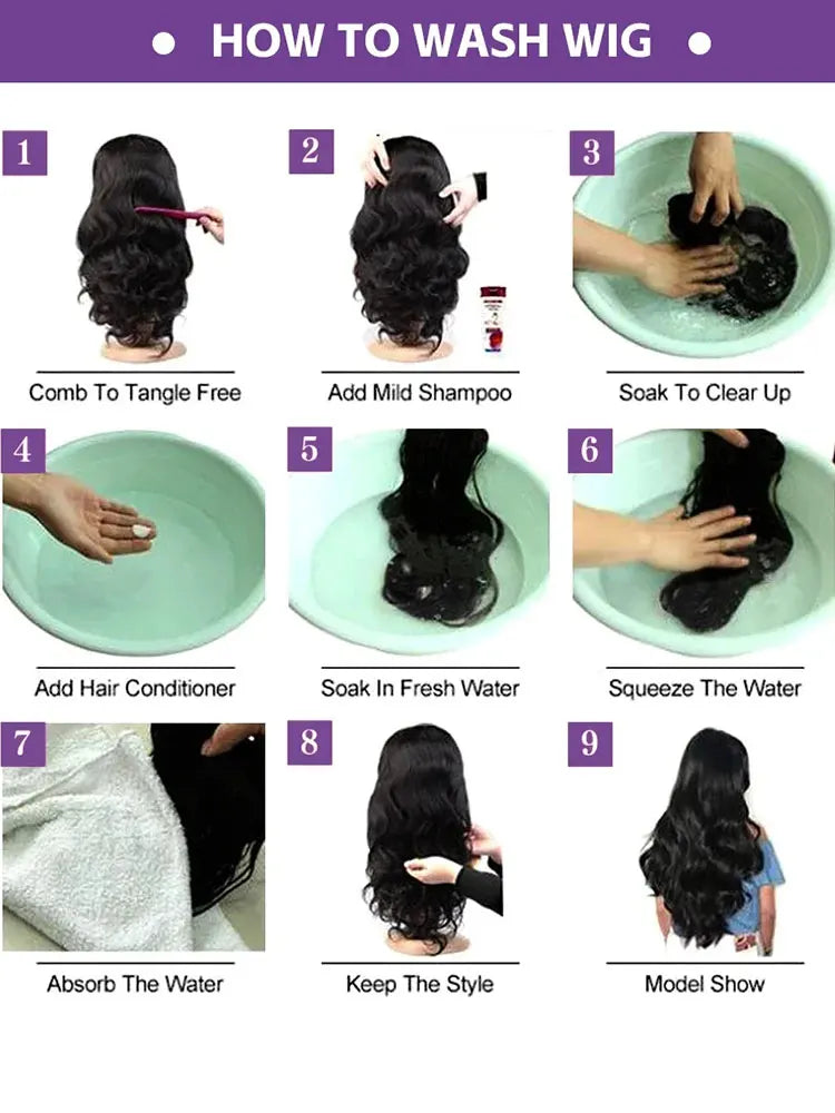250 Density 13x4 13x6 HD Transparent Lace Frontal Wig Brazilian Wigs