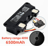 Original 6500mAh Replacement Battery For CECOTEC CONGA 4090 4490 4590 4690 Robot Vacuum Cleaner Accessories Spare Parts Tool