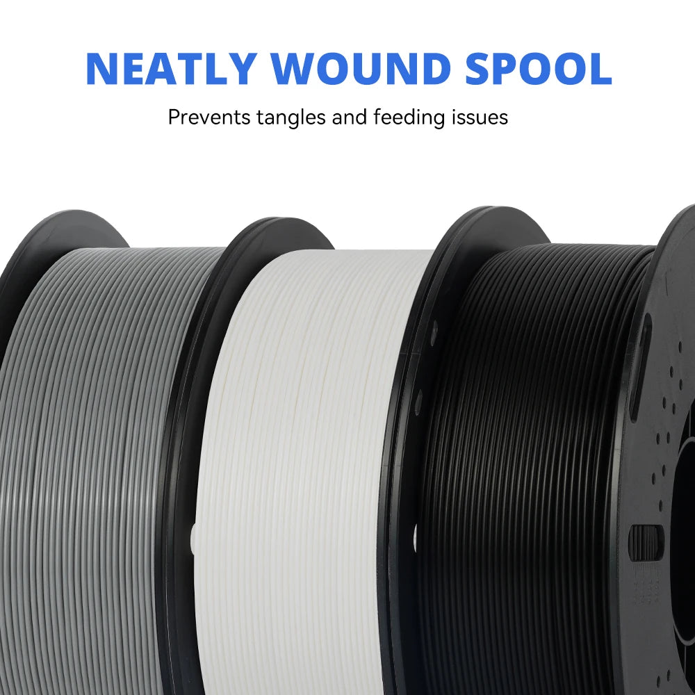 KINGROON 10KG PLA Filament For 3D Printer 1.75mm Wholesale 3d Printing Wire Materials Neatly Wound Vacuum Packaging Fast Ship