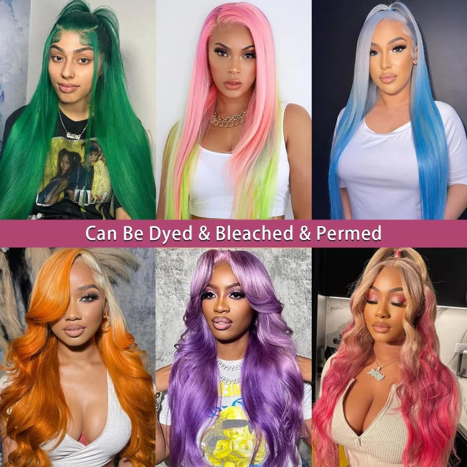 Straight Human Hair Wigs 613 Blonde 13X6 Hd Lace Frontal Wig 220 Density