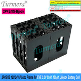Turmera 12V 24V Battery Frame Flame-Retardant ABS PC Plastic Holder with Latches for CATL EVE 280Ah 320Ah 105Ah Lifepo4 Cell Use