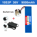 36V Electric Scooter Battery 9.0Ah 18650 Grade-A Cells 10S3P 500W-1000W Built-in BMS XT30 JST Long Range Safe & Durable