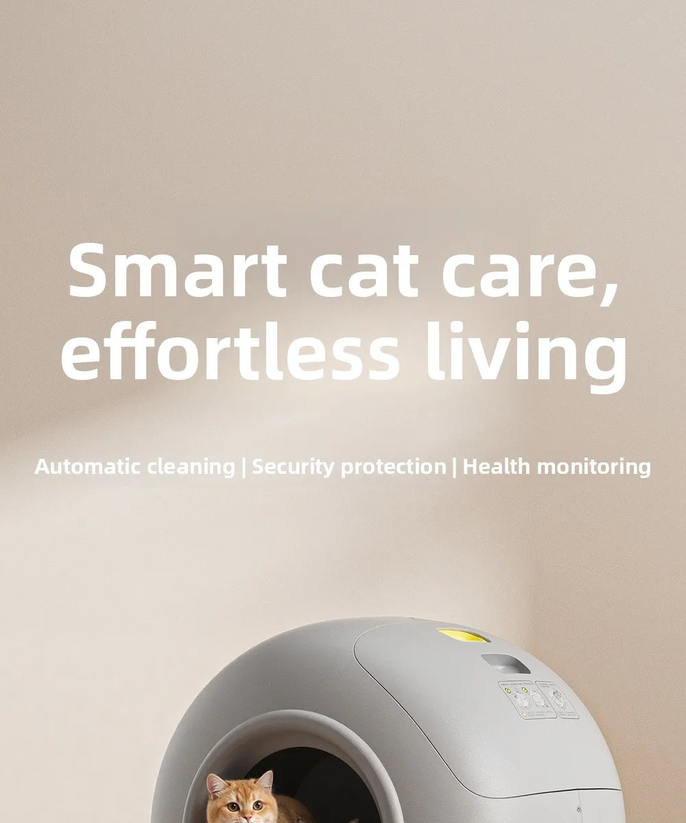Smart Cat Litter Box Automatic Cleaning Fully Enclosed Anti-take Oversized Basin Square Design 10kg Pp Kitty,cat supplies