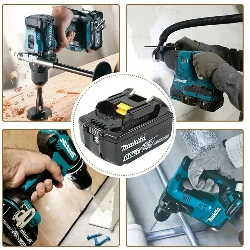 100% original Makita 18V battery, 6.0Ah 9.0Ah rechargeable battery, replacing Makita BL1830BL1840BL 1860B, power tool battery