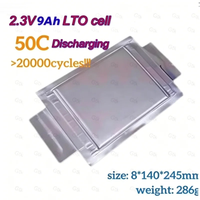 Gtk 2.3V 8Ah 10Ah 20Ah 25Ah 40Ah 70Ah Titanate lto lithium ion battery cell 20000 cycles with 10C 30C 50C 70C Discharging