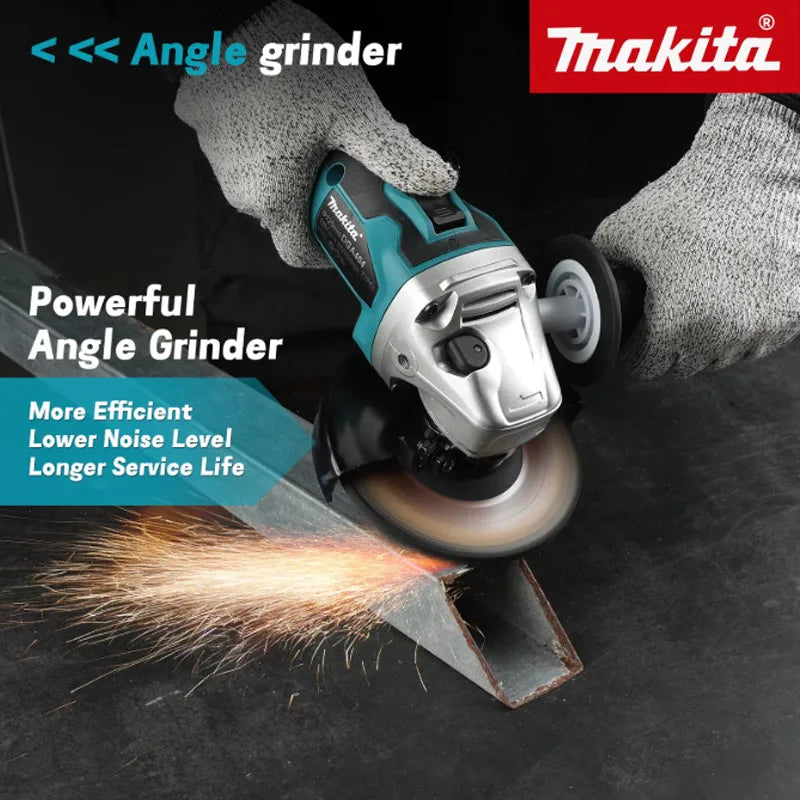 Makita DGA404 18V Brushless Cordless Angle Grinder, 125mm High Power Rechargeable Cutting Polishing Machine