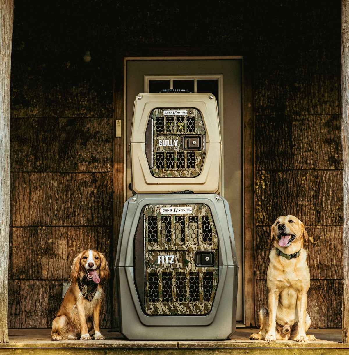 HM5102  Rotomolded Kennel for Large Dogs, Outdoor-Ready with Quick-Lock Setup and Swing-Through Feed Hatches