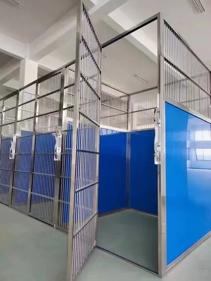 Customized Indoor/Outdoor Stainless Steel Dog Kennel Boarding Kennels Pet Cages For Home Farm Livestock Use
