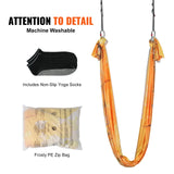 SucceBuy 5.5 Yards Aerial Yoga Hammock & Swing Nylon Fabric Full Rigging Hardware for Antigravity Yoga Fitness Bodybuilding