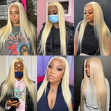 Long Inch 613 Human Hair Wig Blonde 613 Hd Lace Frontal Wig Straight Human Hair Wigs Colored Honey Blonde Human Lace Front Wigs