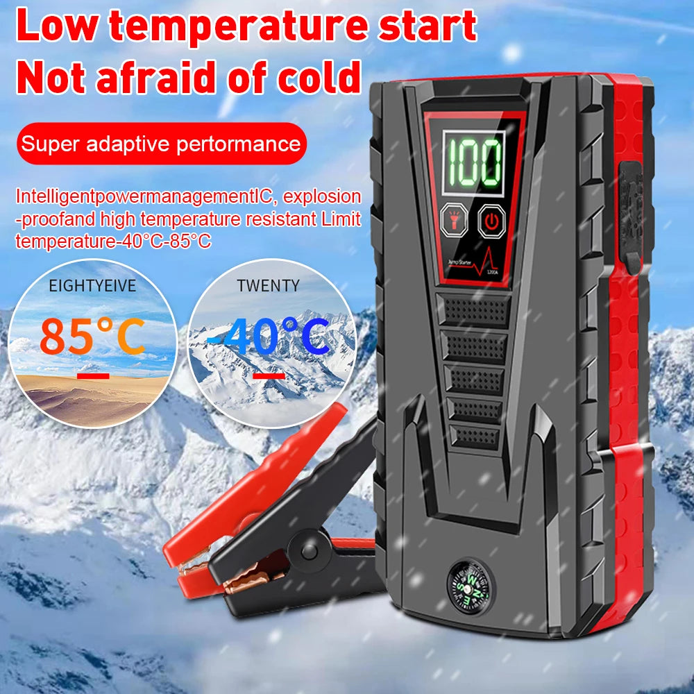 99800mAh Car Power Bank Portable Car Jump Starter Booster Charger 12V Starting Device Petrol Diesel Car Emergency Booster