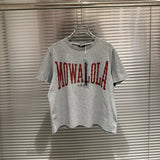 Mowalola Sweat Opium YVL style graphic print grey fitted short-sleeved base layer T-shirt