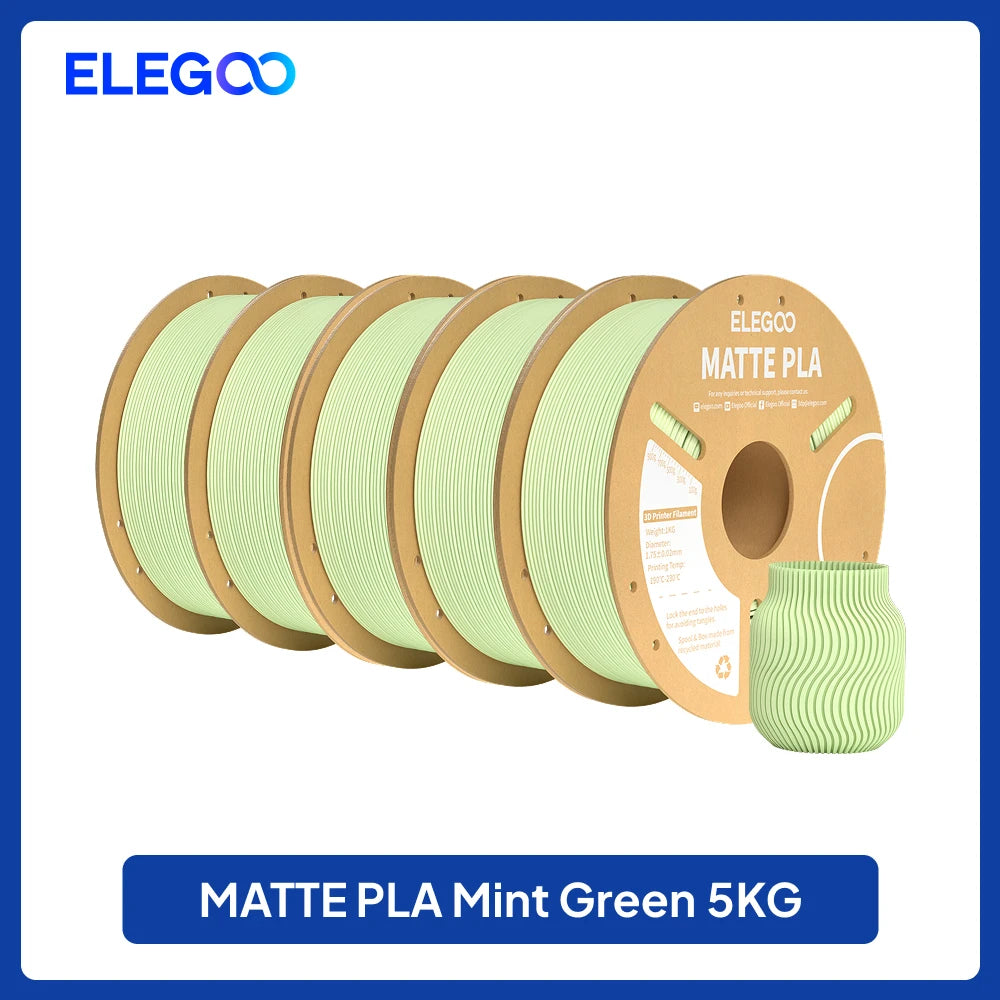 ELEGOO 4KG/5KG/10KG 1.75mm Matte PLA Filament