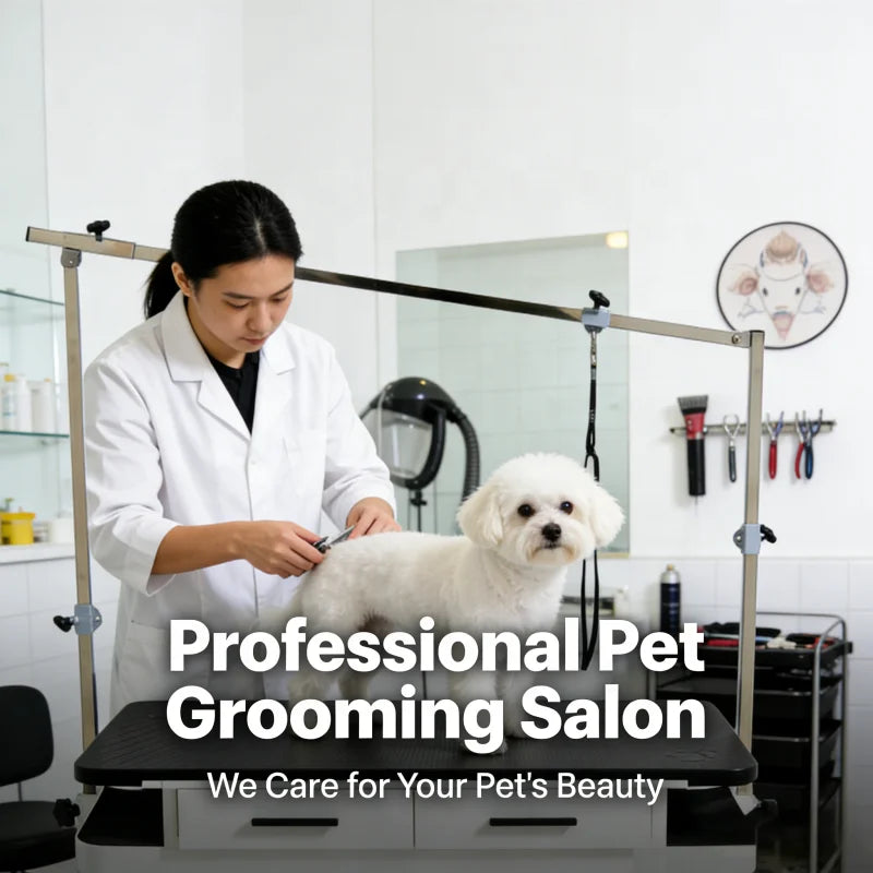 Electric Lift Pet Grooming Table with Drawers High-Density Waterproof Tabletop Dog Grooming Table for Pet Salon