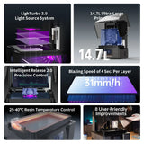 Anycubic Photon Mono M7 max 10.1 inch 14K High-Precision Auto Resin Refill 0.1mm Layer LCD High Speed Large Size 3D Printer