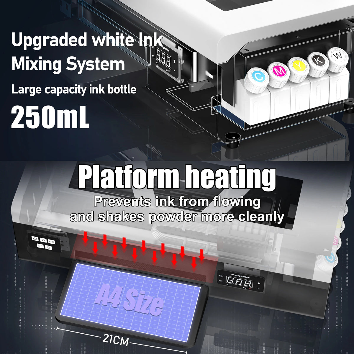US Stock A3 L805 UV DTF Printer For Epson XP600 DTF Printer A4 A3 DTF Printer T shirt Printing Machine impresora dtf EU Stock