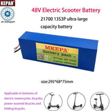 48V 13S3P 36Ah 21700 electric scooter folding takeaway car electric motorcycle lithium ion battery, with BMS，high power