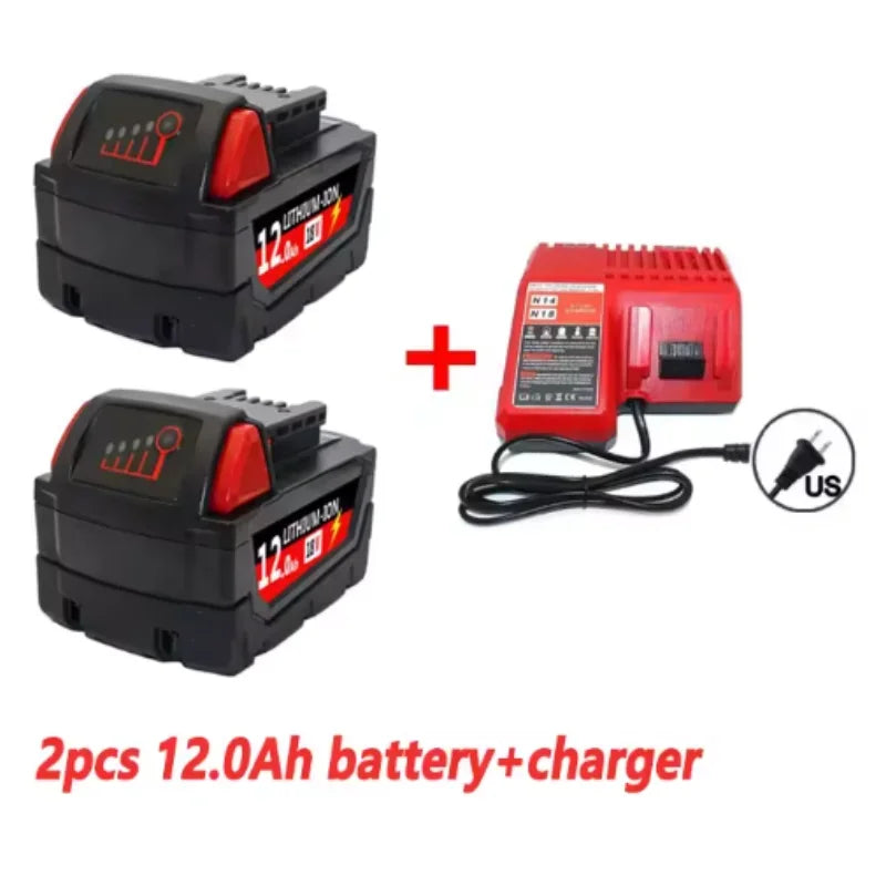 9.0Ah/12.0Ah/6.0A M18 18V Replacement For Milwaukee M18B5 XC Li-ion battery Charger, BR, 48-11-1815 2604-20 48-11-1850 charger