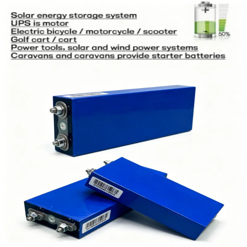 25000mAh 3.2V 25Ah LiFePO4 Battery Cell Lithium Iron Phosphate Deep Cycles for Diy 12V 24V 36V 48V Solar Energy UPS Power