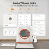 Automatic Self-Cleaning Smart Cat Box 60L Capacity APP Control Anti-Pinch Safety Hands-Free Waste Removal Cats Friendly