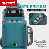 Makita High-Precision 16-Line 360 Horizontal Vertical Cross Level Green Light Laser High-Precision Wall-Mounted Portable Tool
