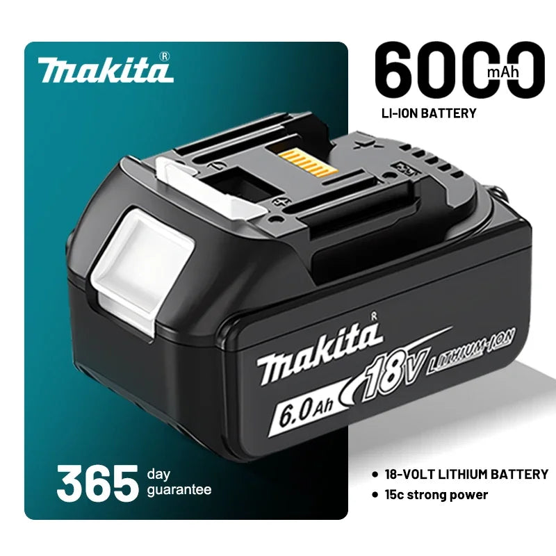 Genuine Makita 18V Battery 6ah,With Battery Indicator Rechargeable Makita Battery,BL1830 BL1840 BL1850 Power Tool Battery