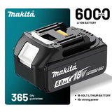 Genuine Makita 18V Battery 6ah,With Battery Indicator Rechargeable Makita Battery,BL1830 BL1840 BL1850 Power Tool Battery