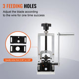 SucceBuy Manual Wire Stripping Machine Portable Aluminum Frame 1.5-25mm 1.5-40mm Wire Peeler for Cable Scrap Copper Recycling