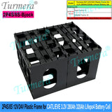 Turmera 12V 24V Battery Frame Flame-Retardant ABS PC Plastic Holder with Latches for CATL EVE 280Ah 320Ah 105Ah Lifepo4 Cell Use