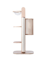 Modern Wooden Cat Climbing Frame Cat Tree Minimalism Italian Luxury Design Cat Scratching Post Furniture Columpio Gatos FYCT