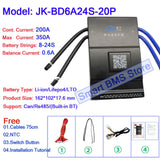 Jikong 8s 10s 13s 16s 17s 20s 24s 24v 36v 48v 72v 200a 2A Ant Jbd Smart JK BMS Lifepo4 For 50ah 60a 18650 Lithium Ion Battery