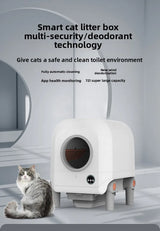 Fully Enclosed Fresh Air Deodorizing Smart Cat Litter Box Automatic Cat Litter Box Cat Toilet APP Large Capacity