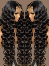 40 Inch Loose Deep Wave Lace Front Human Hair Wig Brazilian Nature Wave Curly Wigs Human Hair 13x6 HD Lace Frontal Wig For Women