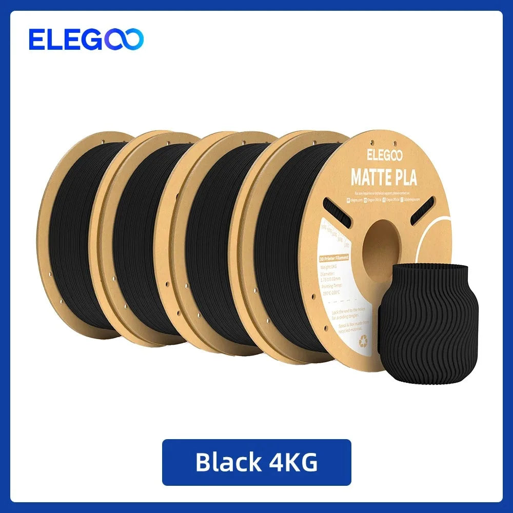 ELEGOO 4KG/5KG/10KG 1.75mm Matte PLA Filament
